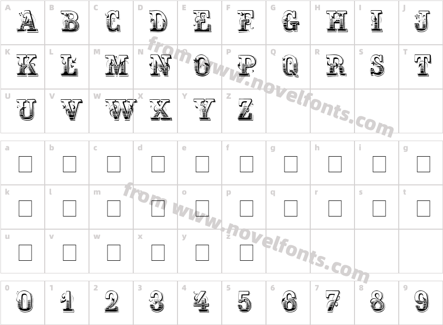 Holtzschue NormalCharacter Map