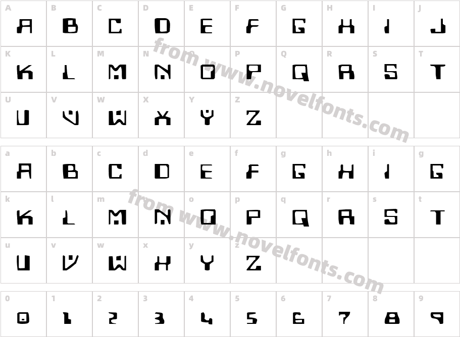 Homemade Robot ExpandedCharacter Map