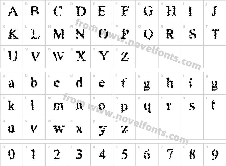 HoneybombCharacter Map