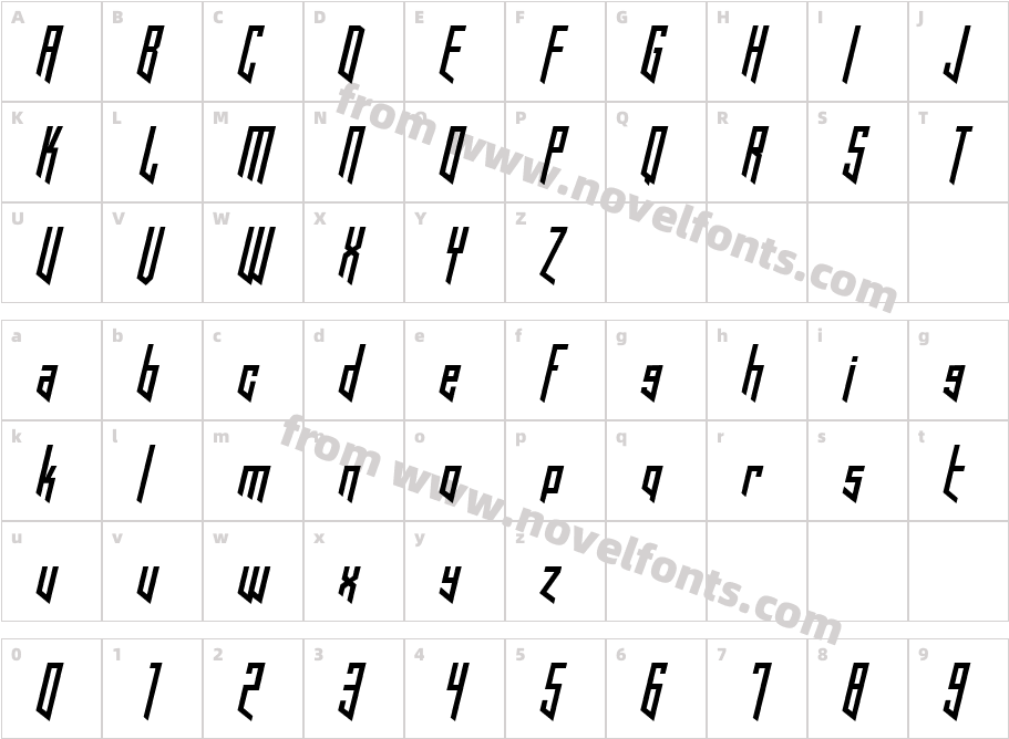 Hooked Up 101Character Map