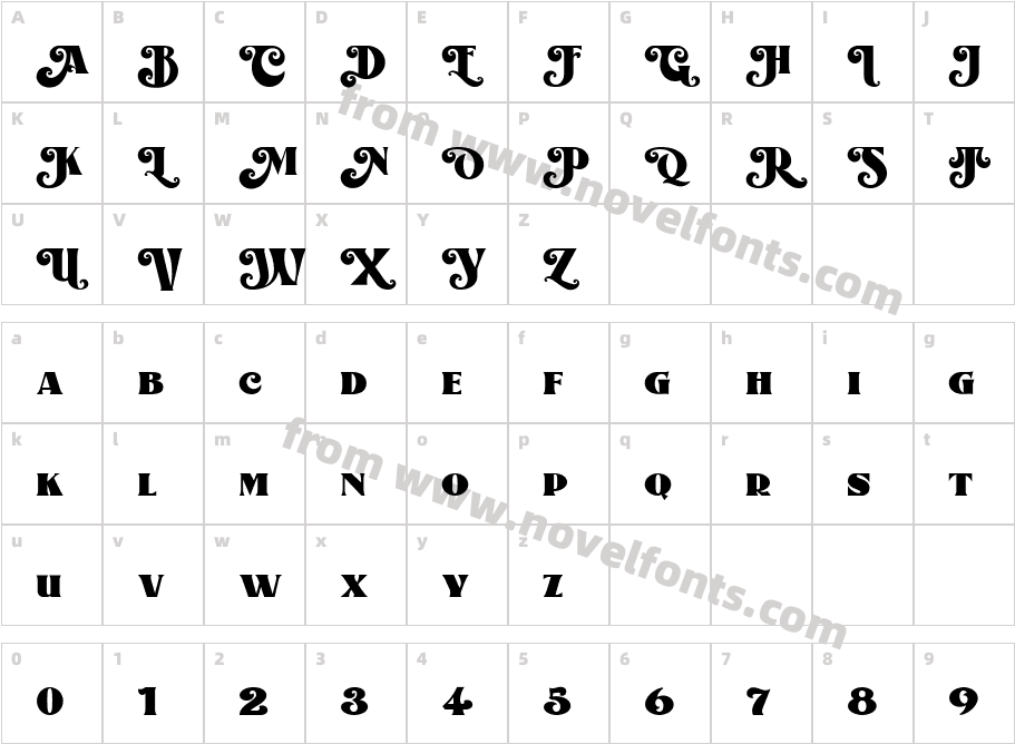 Alota Demo VersionCharacter Map