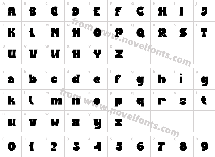 PHILLYPONKY RegularCharacter Map