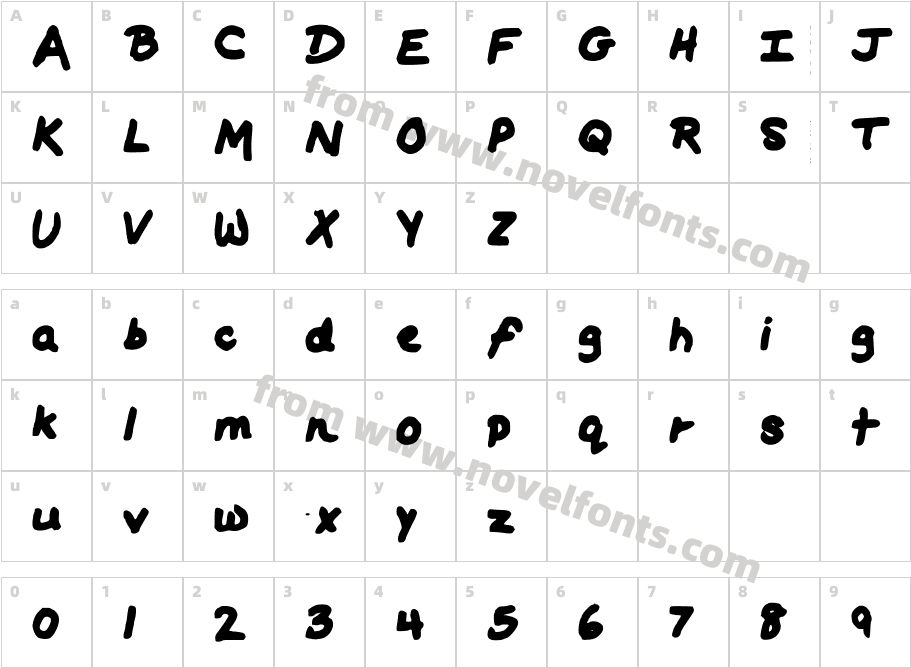 HorseCCharacter Map