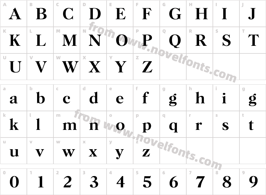 Horsha-MediumCharacter Map