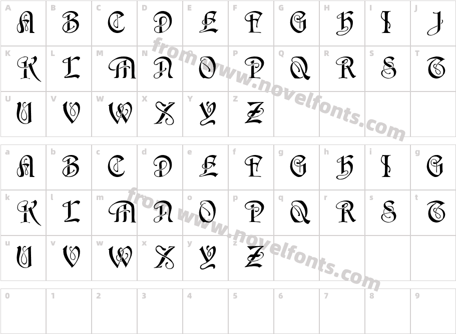 HorstCharacter Map