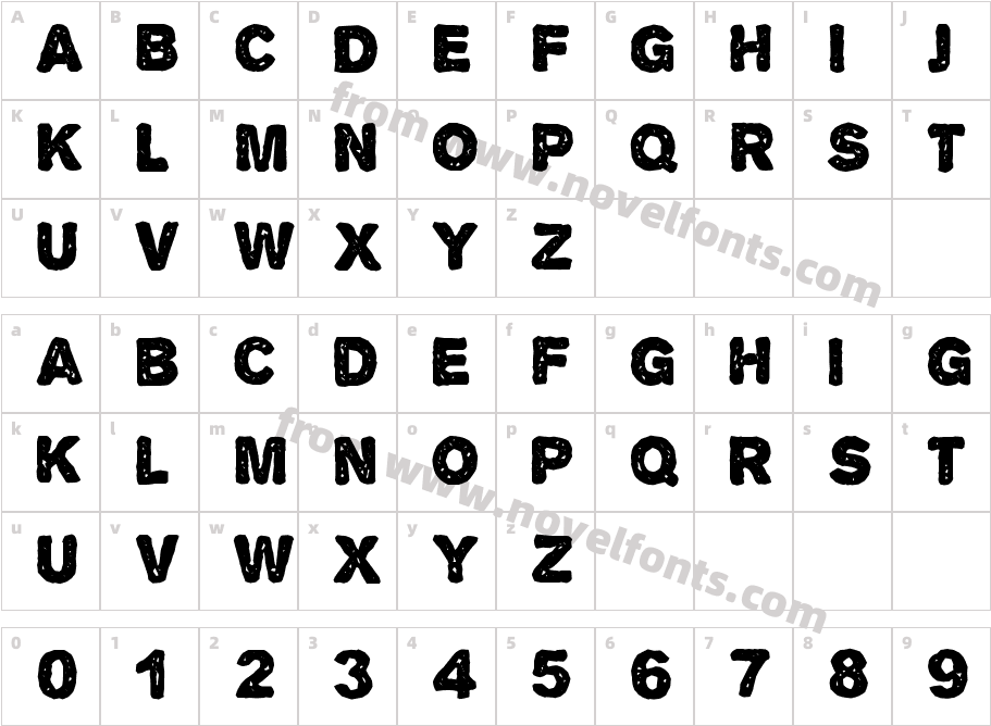 Alpha EchoCharacter Map