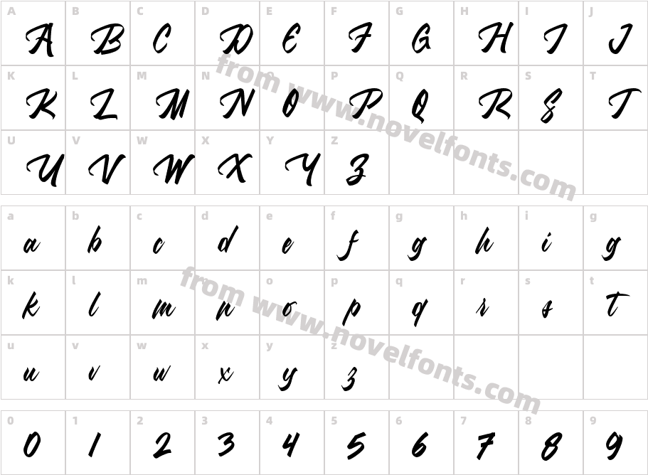 Hotlight RegularCharacter Map