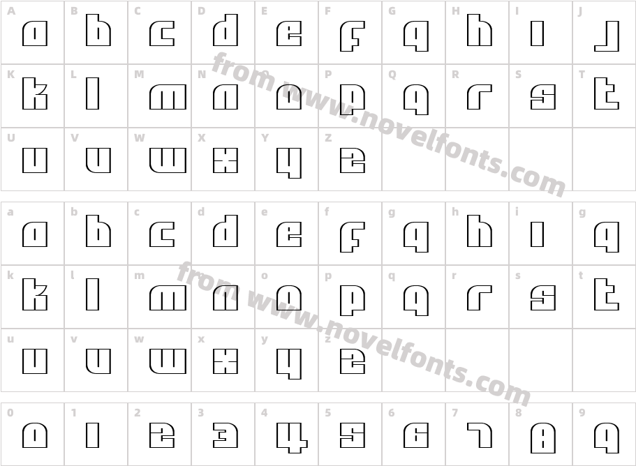 Alpha FlightCharacter Map