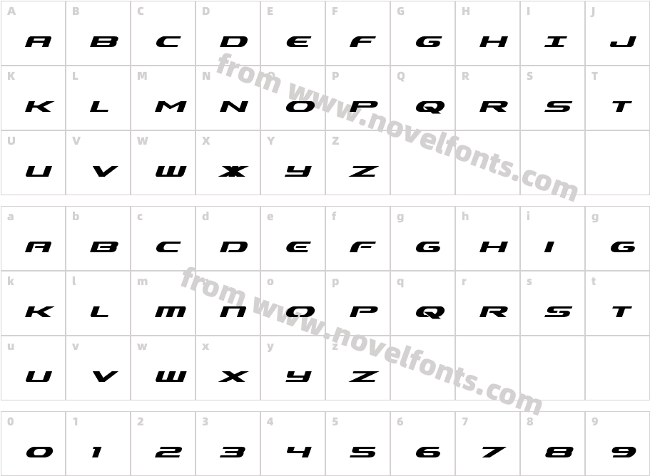 Alpha Men Bold ItalicCharacter Map