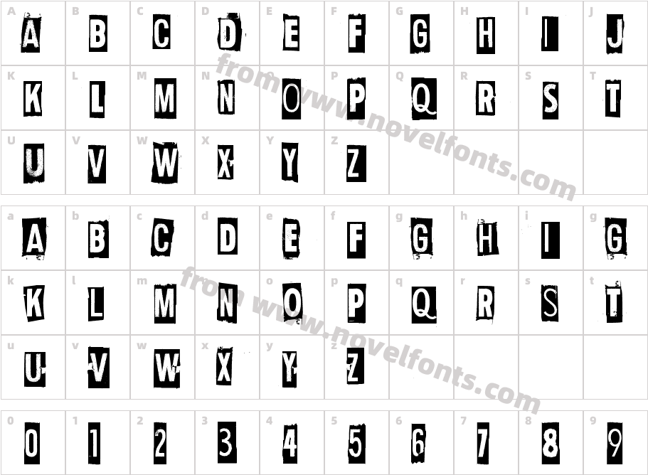 Human Error FlagCharacter Map