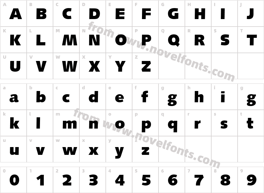 Humanst531 UBlk BTCharacter Map