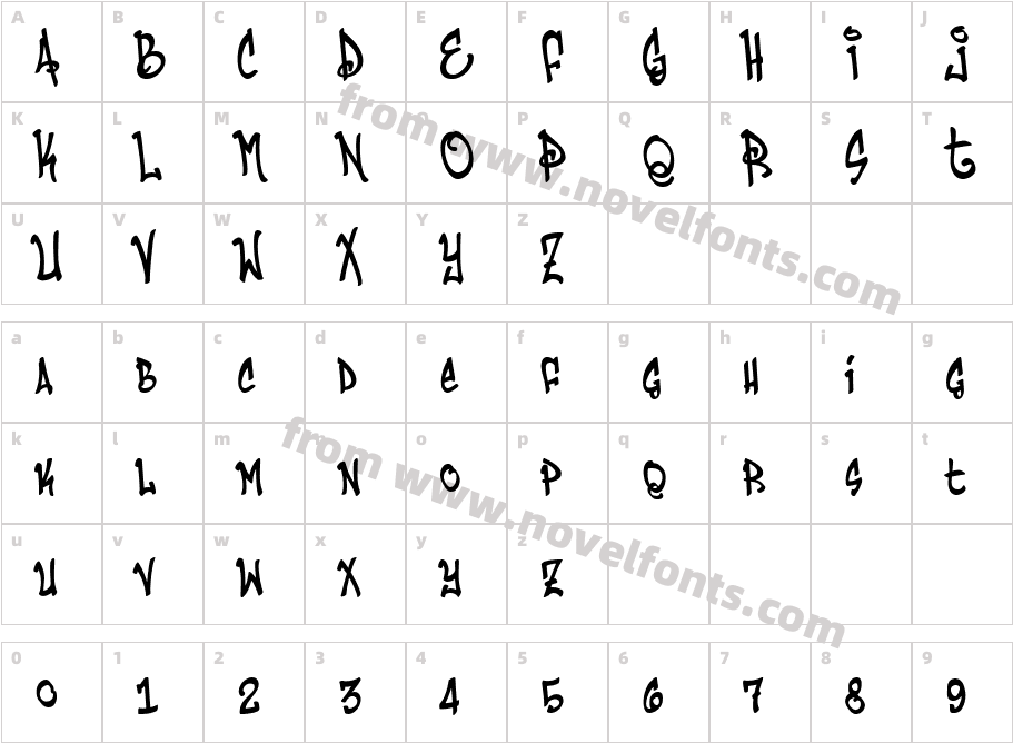 HumbuckerCharacter Map