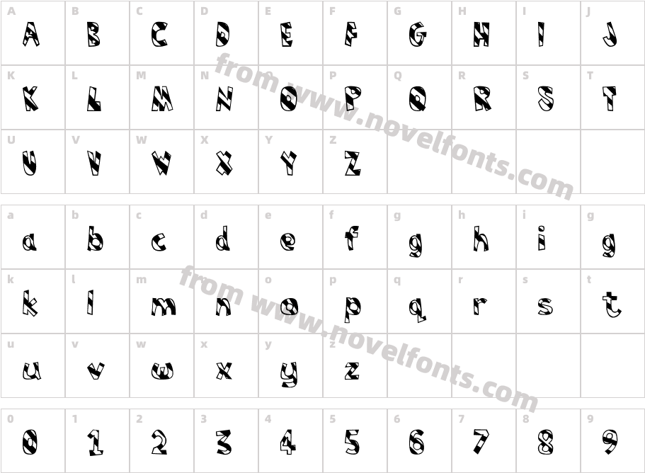 HumbugCharacter Map