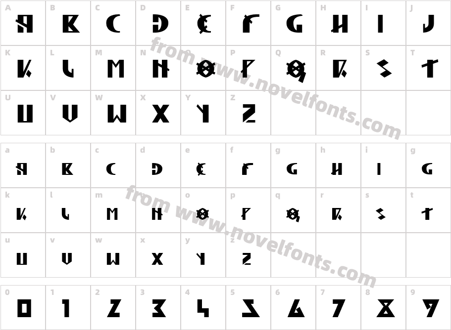 Hun LegionCharacter Map