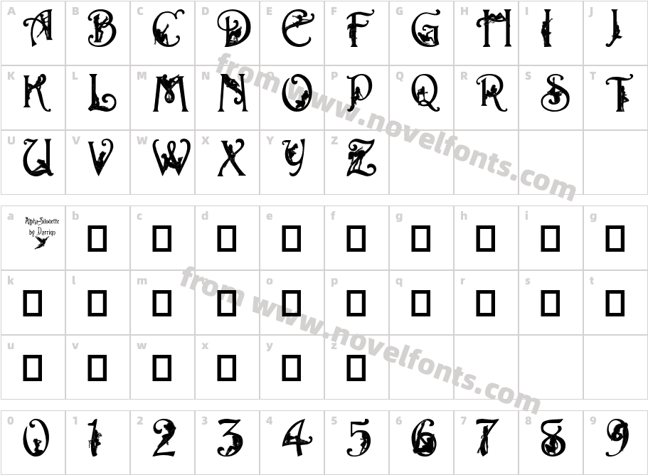 Alpha-SilouetteCharacter Map