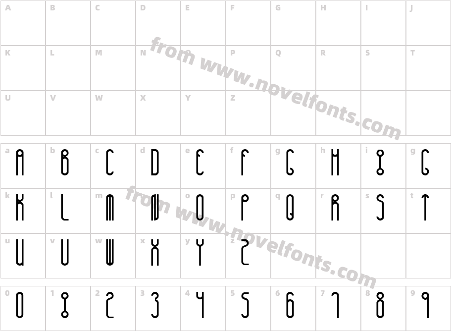 HuxleyCharacter Map