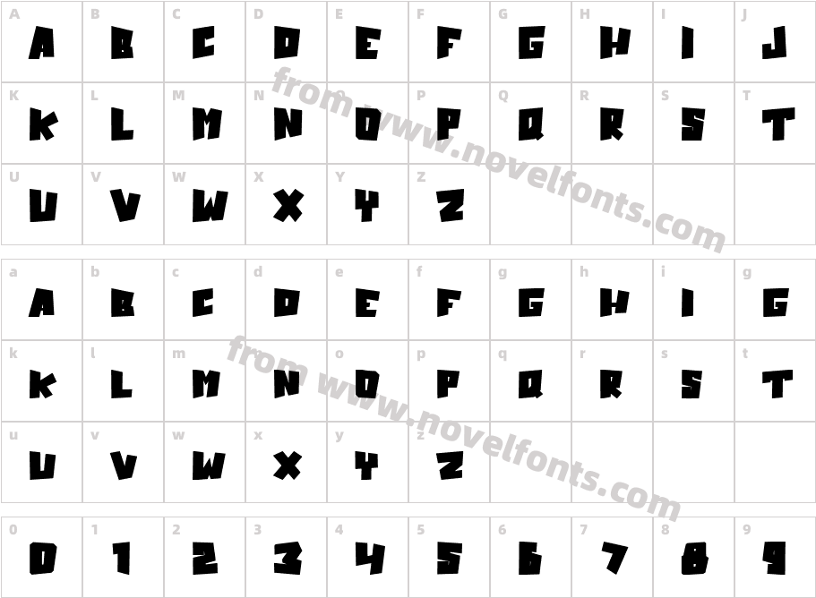 HypebloxRegularCharacter Map