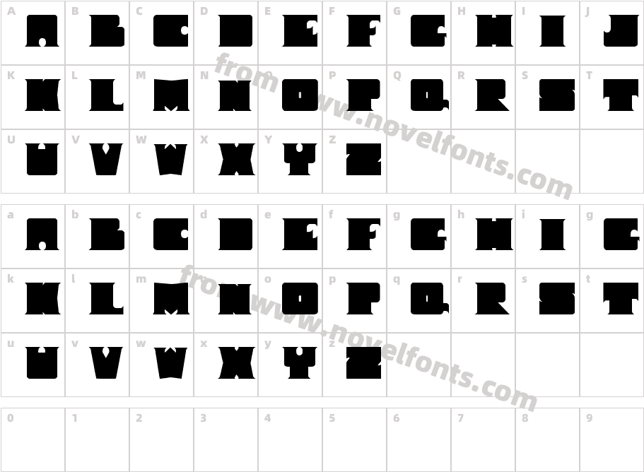 I Shot The SerifCharacter Map