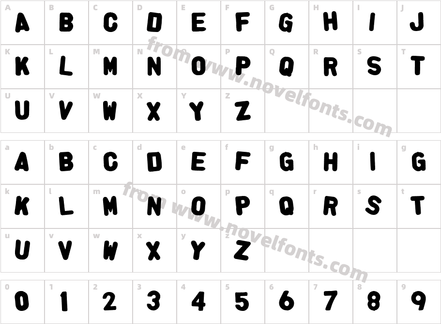 AlphaFridgeMagnetsAllCapCharacter Map