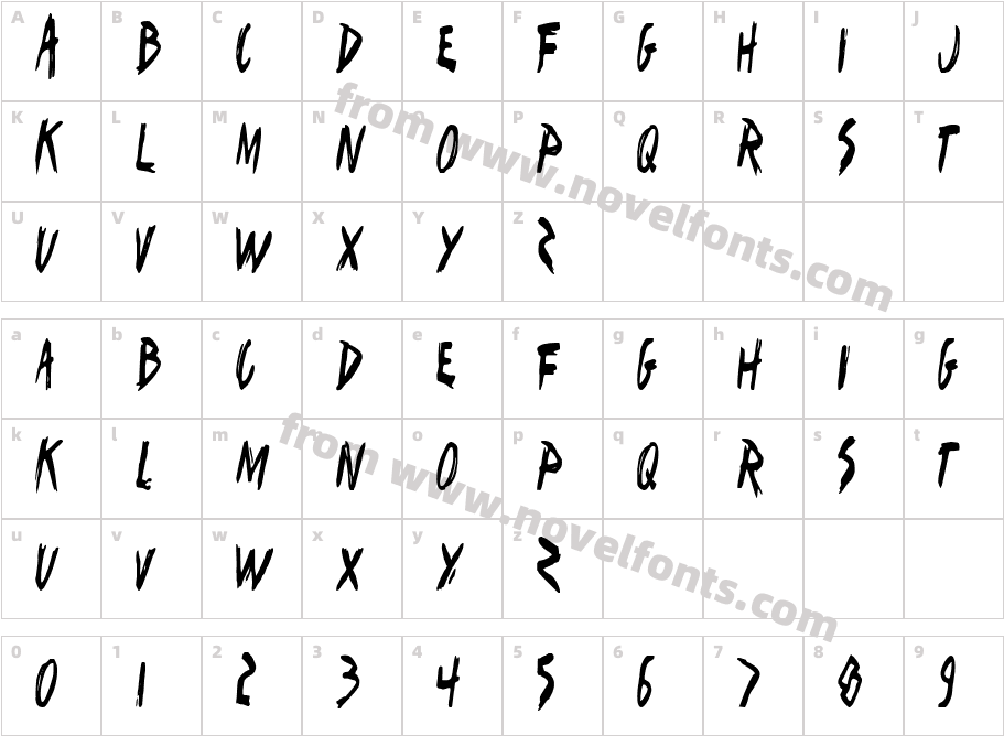 I Want My TTR! (Condensed)Character Map