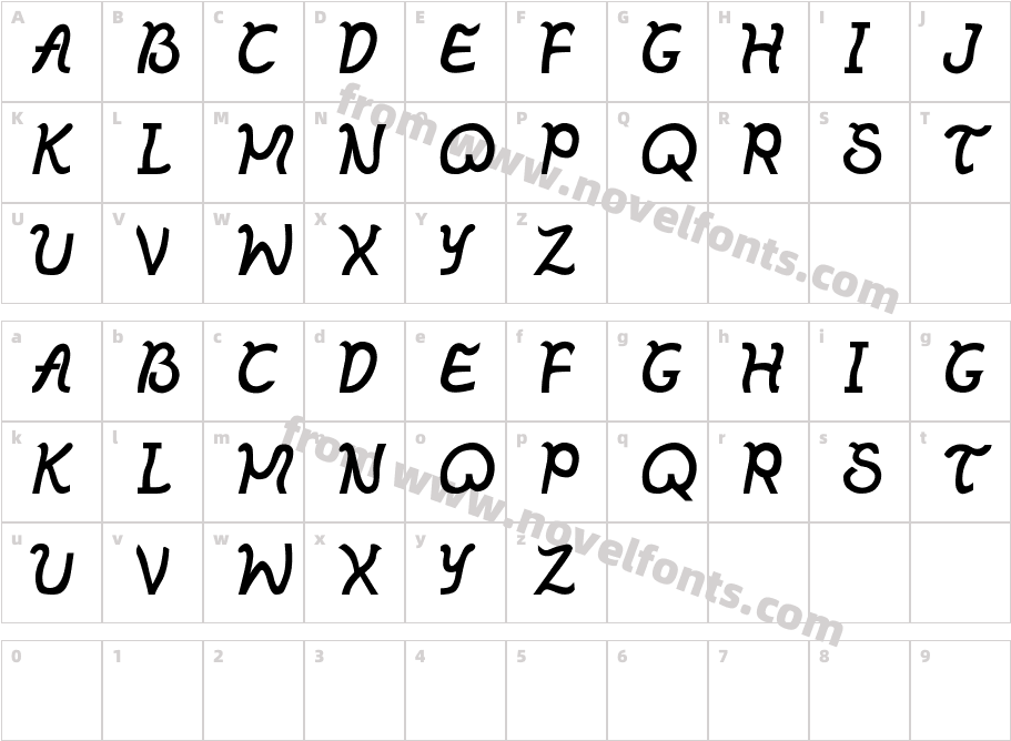 IBAYOCharacter Map