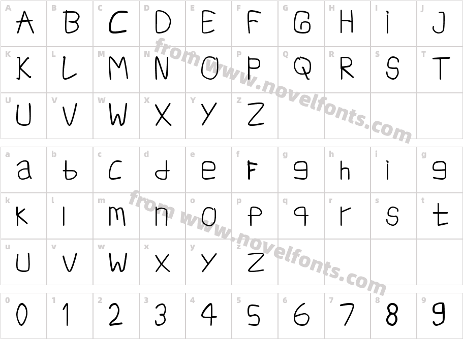 INF Simpang AmpekCharacter Map