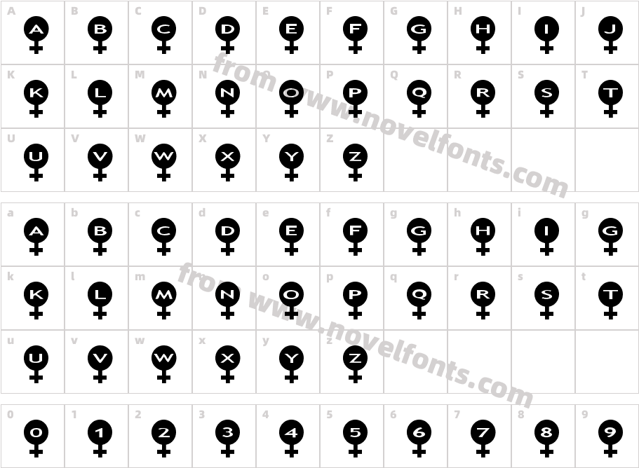 AlphaShapes femaleCharacter Map