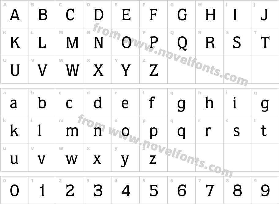 ITC QuorumCharacter Map