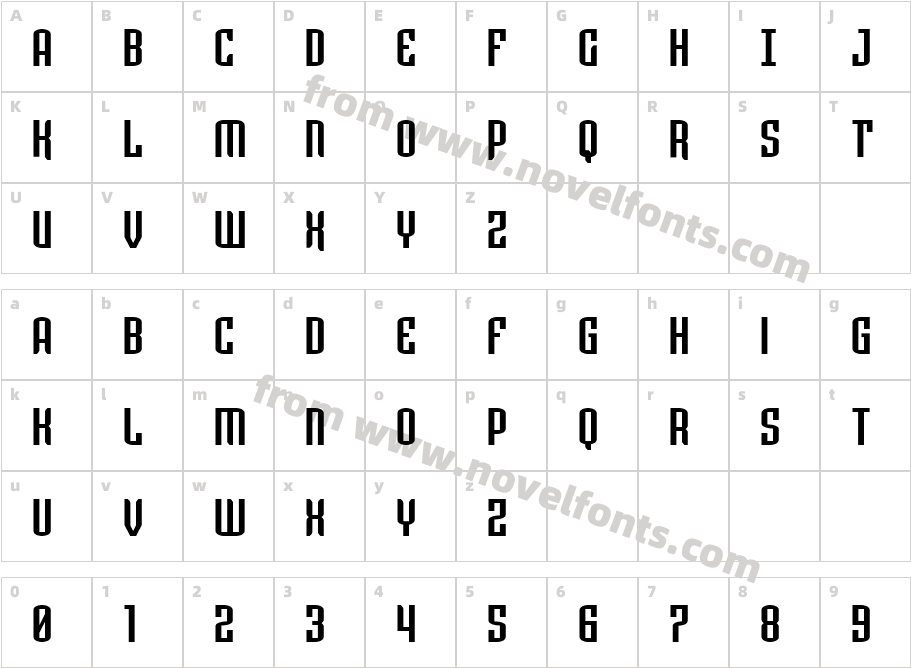 Icewave CompactCharacter Map