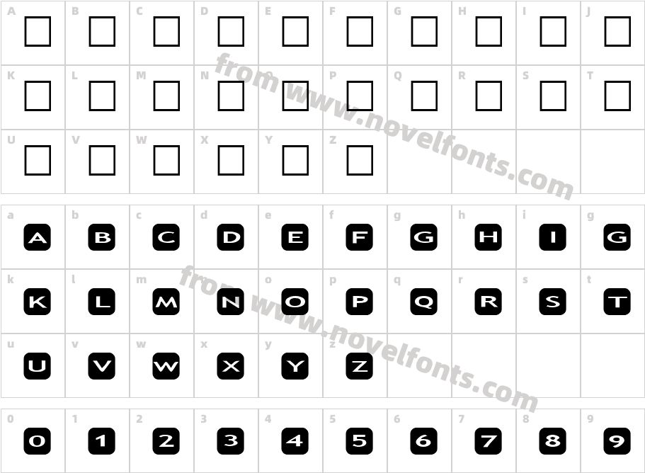 AlphaShapes rounded cornersCharacter Map