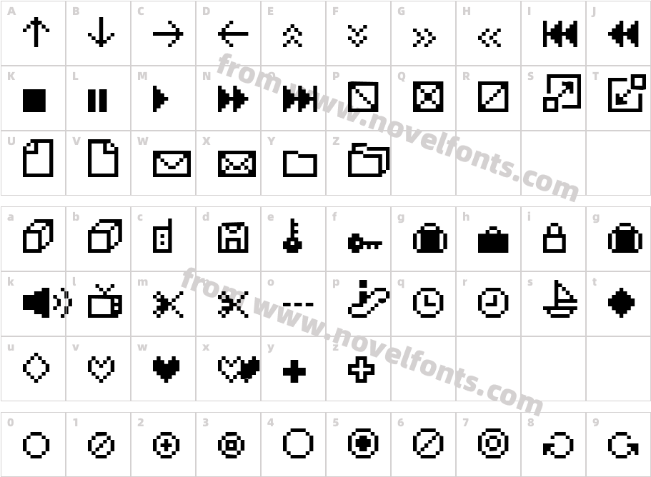 IconBitOneCharacter Map