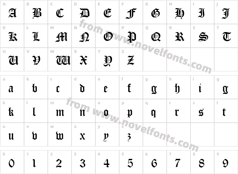 Iglesia LightCharacter Map