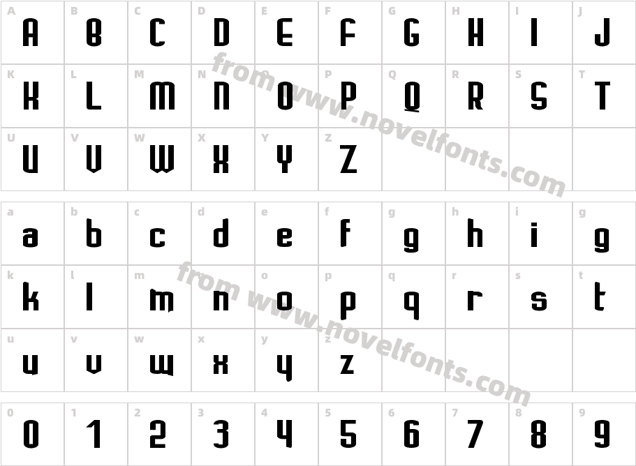 IgnotoCharacter Map