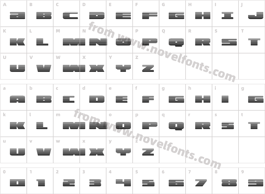 Illumino GradientCharacter Map