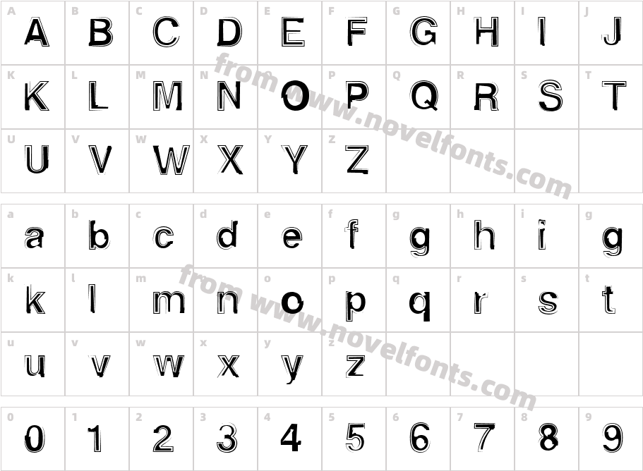 AlphaSixTeenCharacter Map