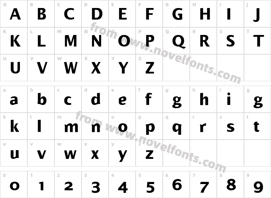 Alphabet2-BoldCharacter Map