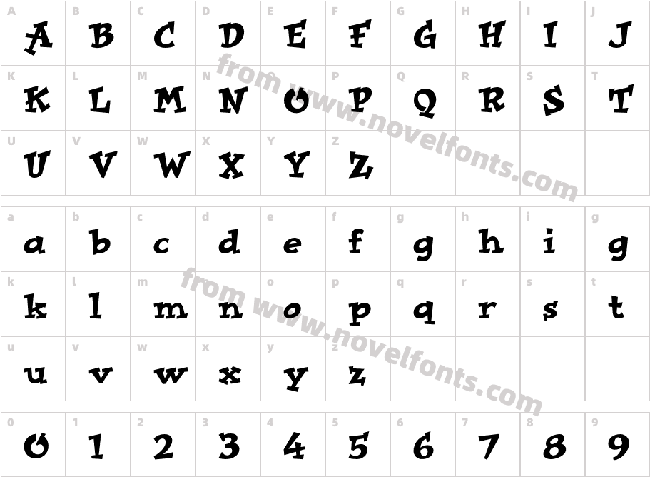 ImprovICGCharacter Map