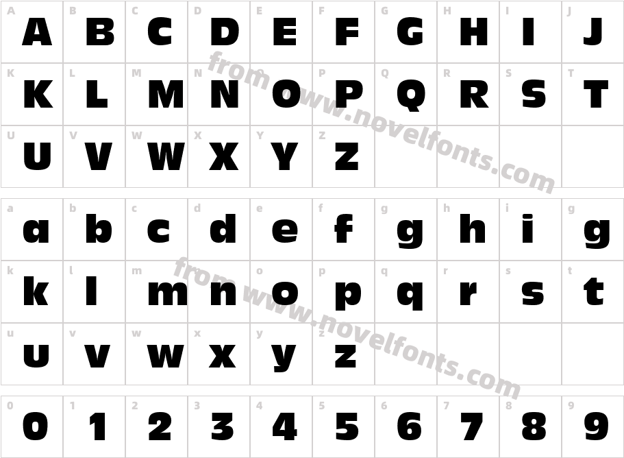 Incised901 Ct BT CompactCharacter Map