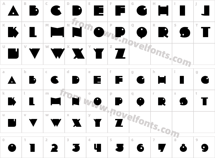 Independant - Small CapsCharacter Map