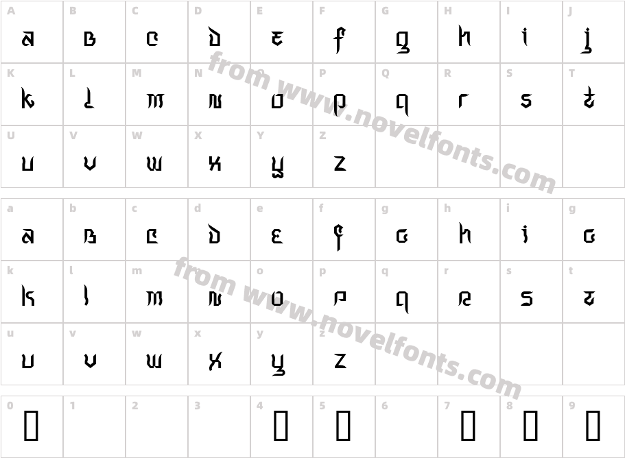 IndochineCharacter Map