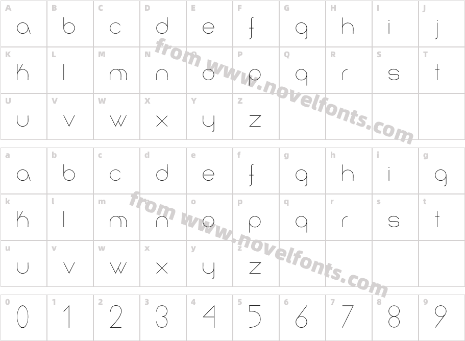 InfinitaCharacter Map