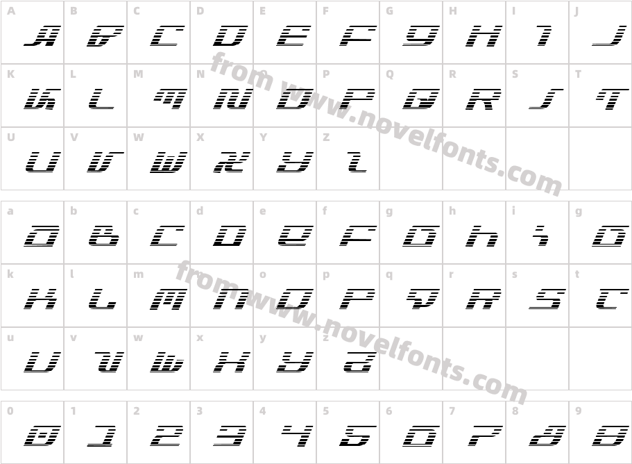 Infinity Formula Gradient ItalCharacter Map