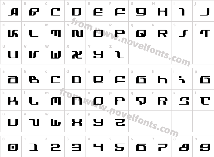 Infinity FormulaCharacter Map