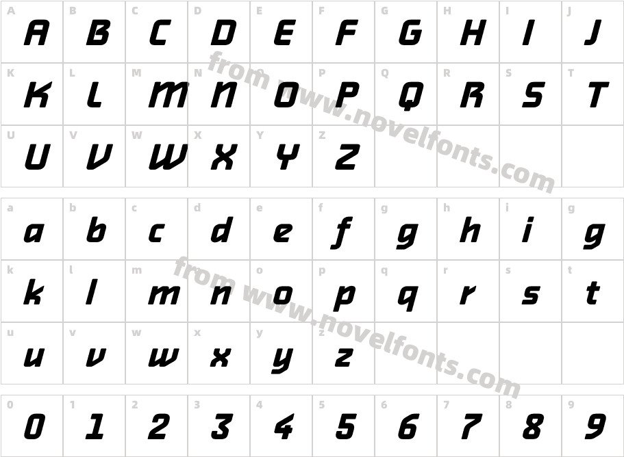 AlphavilleCharacter Map