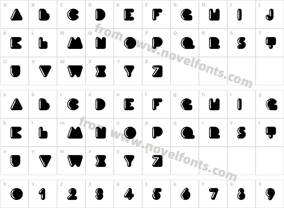 Ink HighlightCharacter Map