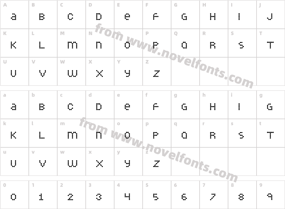 InkblobCharacter Map