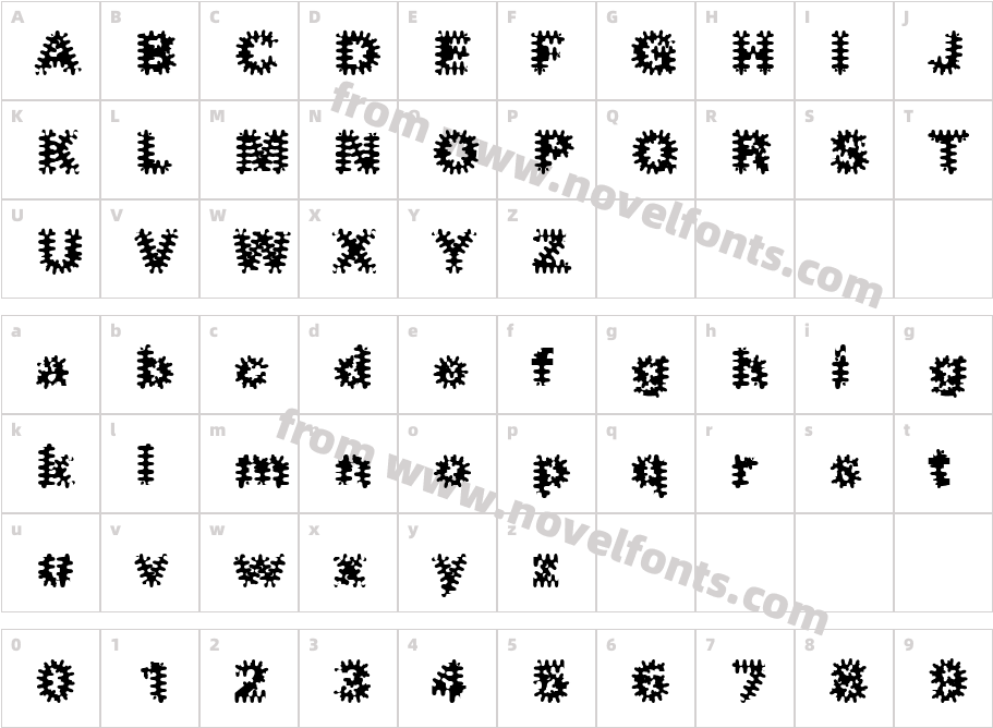 InkblotsCharacter Map