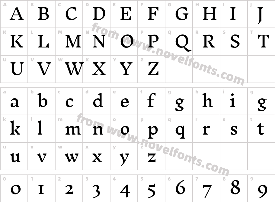 InknutAntiqua-RegularCharacter Map