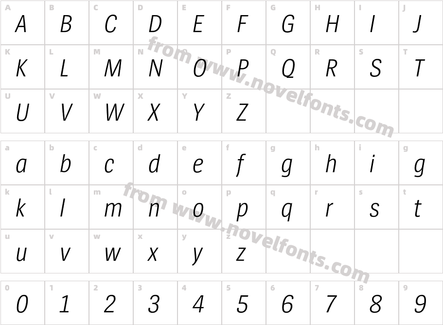 Spiegel Sans Cd Trial Semi Light ItalicCharacter Map