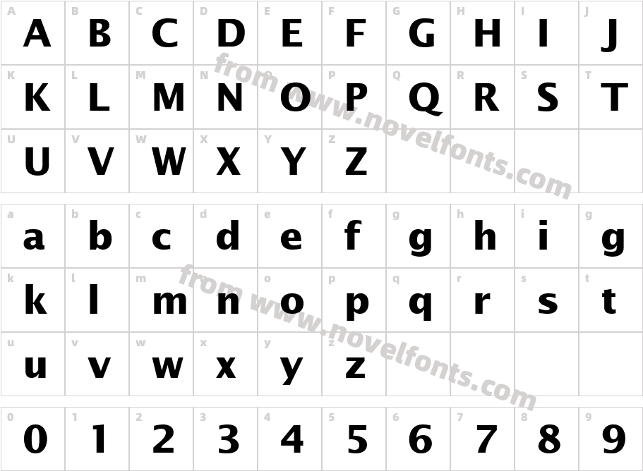 Insight Sans S Si BoldCharacter Map